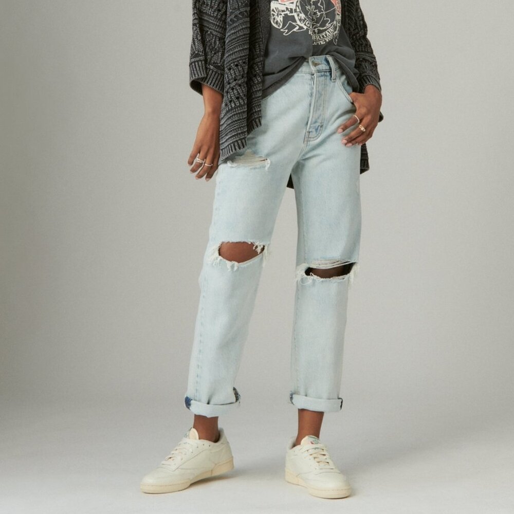 Lucky Brand 90s Loose Crop Jeans